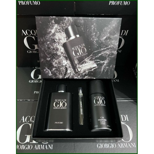 Armani Aqua Di Gio Profumo 125 ml Edp Erkek Parfüm & Deodorant 150 ml & Dekant 10 ml çanta boy ÖZEL GİFT SET
