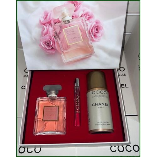 CHANEL Coco Madmaselle Edp 100 ml Kadın Parfüm & Deodorant 150 ml & Dekant 10 ml çanta boy ÖZEL GİFT SET