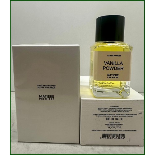 Matiere Premiere Vanilla Powder 100 ml Unisex EXCLUSİVE AMBALAJLI Parfüm