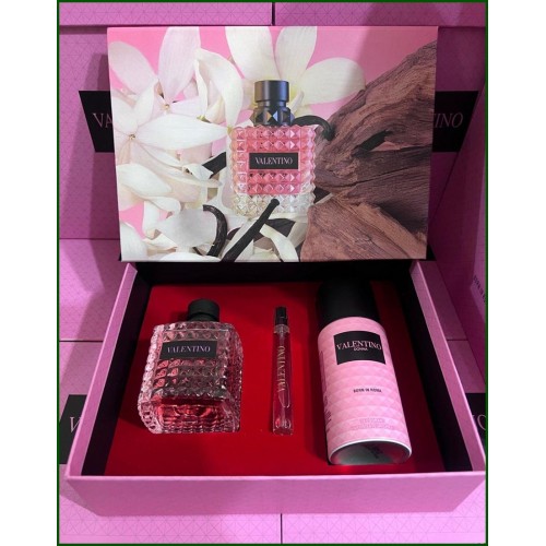 VALENTİNO Donna Born İn Roma 100 ml Edp Bayan Parfüm & Deodorant 150 ml & Dekant 10 ml çanta boy ÖZEL GİFT SET
