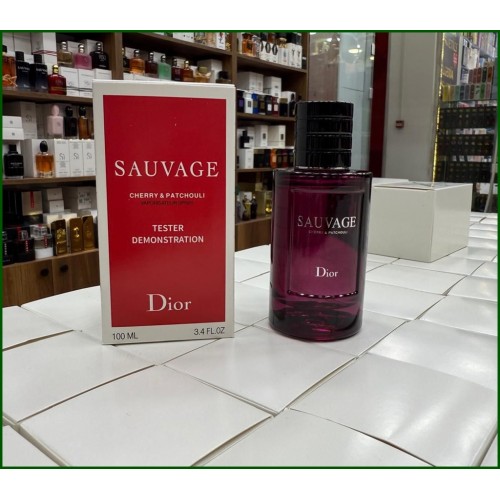 Christian Dior Sauvage CHERRY & PATCHOULİ 100 ML Büyük boy edp Erkek TESTER Parfüm