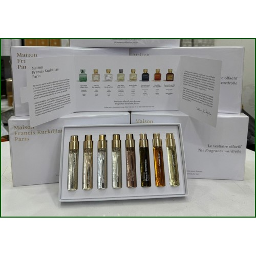 MAİSON FRANCİS KURKDİJAN DİSCOVERY COLLECTİON FOR HER YEAR EDİTİON 8 X 11 ML TRAVEL SET DEKANT ÇANTA BOY PARFÜMLER
