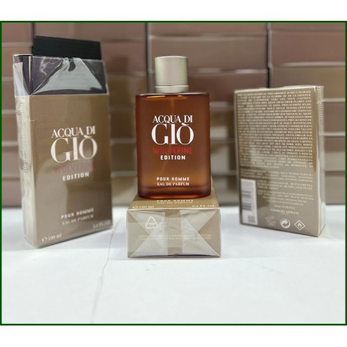 Armani Acqua Di Gio WOLVERINE Edıtıon Edp 100 ml Erkek ORJİNAL AMBALAJLI Parfüm