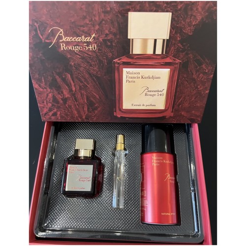 Maison Francis Kurkdjian Baccarat Rouge 540 Extrait 70 ml Parfüm  & Deodorant 150 ml & Dekant 10 ml çanta boy ÖZEL GİFT SET