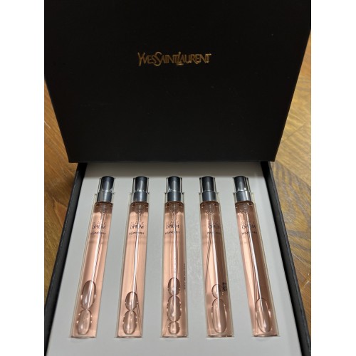 YVES SAİNT LAURENT BLACK OPIUM ÇANTA SETİ  ( 5 x 7,5 ML )  Extrait Bayan  Decant Canta boy Parfüm