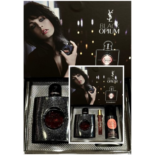 Yves Saint Laurent Black Opium Edp 90 ml Kadın Parfüm & Deodorant 150 ml & Dekant 10 ml çanta boy ÖZEL GİFT SET