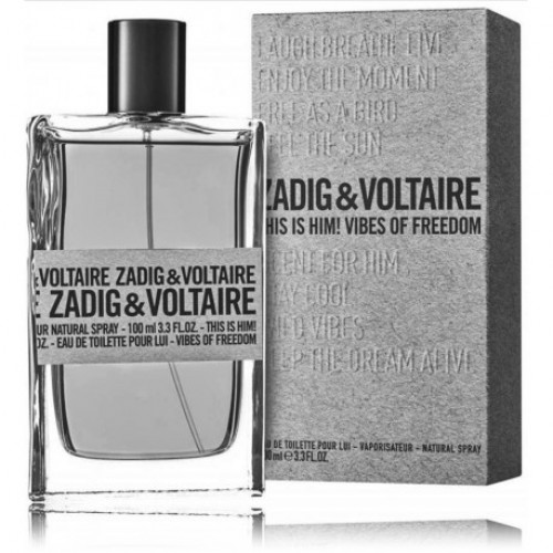 Zadig & Voltaire This Is Him! Vibes Of Freedom EDT Pour Lui 100ML Erkek ORJİNAL KUTULU Parfüm