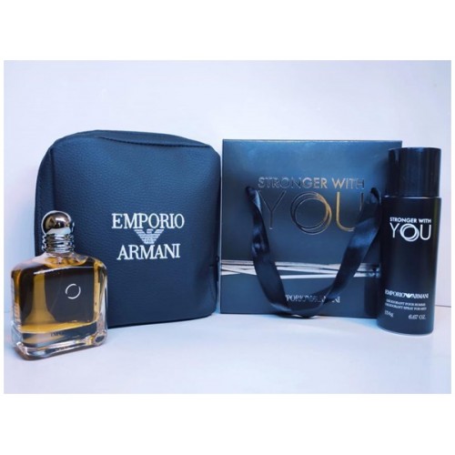 Emporio Armani Stronger With You EDT 100 ml Erkek Parfüm &  200 ml Deodorant GİFT SET