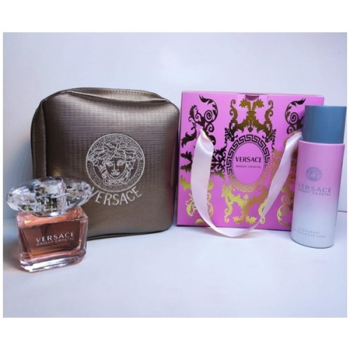 Versace Bright Crystal Edt 90 Ml Kadın Parfümü &  200 ml Deodorant GİFT SET