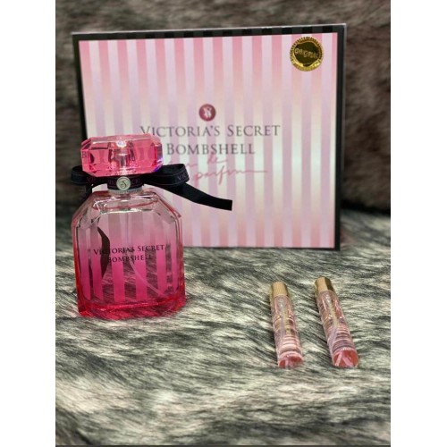 Victoria Secret Bombshell 100 ml Bayan parfüm & 2 x 8 ml Decant çanta boy parfüm
