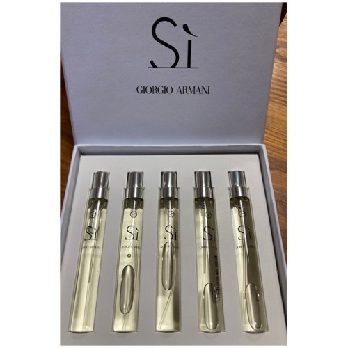 GİORGİO ARMANİ Sİ EDP ÇANTA SETİ  ( 5 x 7,5 ML ) Edp Bayan Decant Canta boy Parfüm