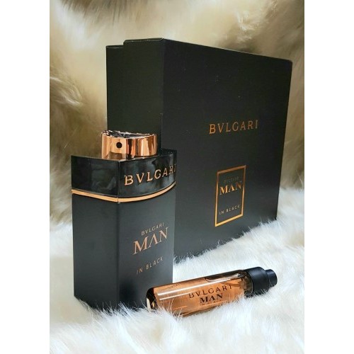 Bvlgary in black SET 100 ml edp Erkek parfüm & 1 x 20 ml Decant çanta boy parfüm