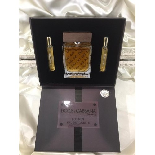Dolce Gabbana The one men SET 100 ml edt Erkek parfüm & 2 x 8 ml Decant çanta boy parfüm